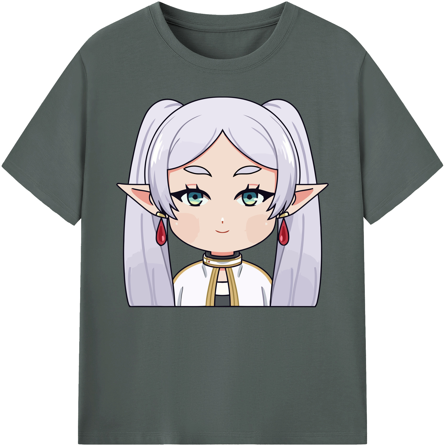 （画像用） 葬送のフリーレン Frieren 綿100％ メンズ半袖Tシャツ｜肌触りやわらか＆通気性
